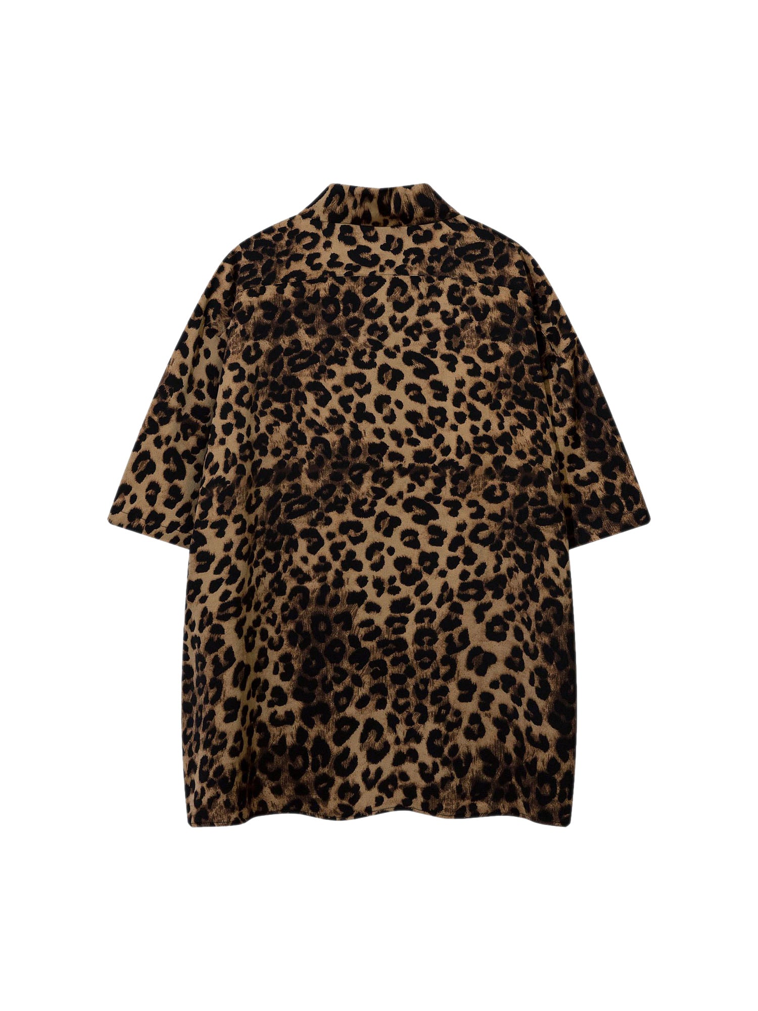 Vintage Wild Leopard Print Button-Up Shirt - 2017