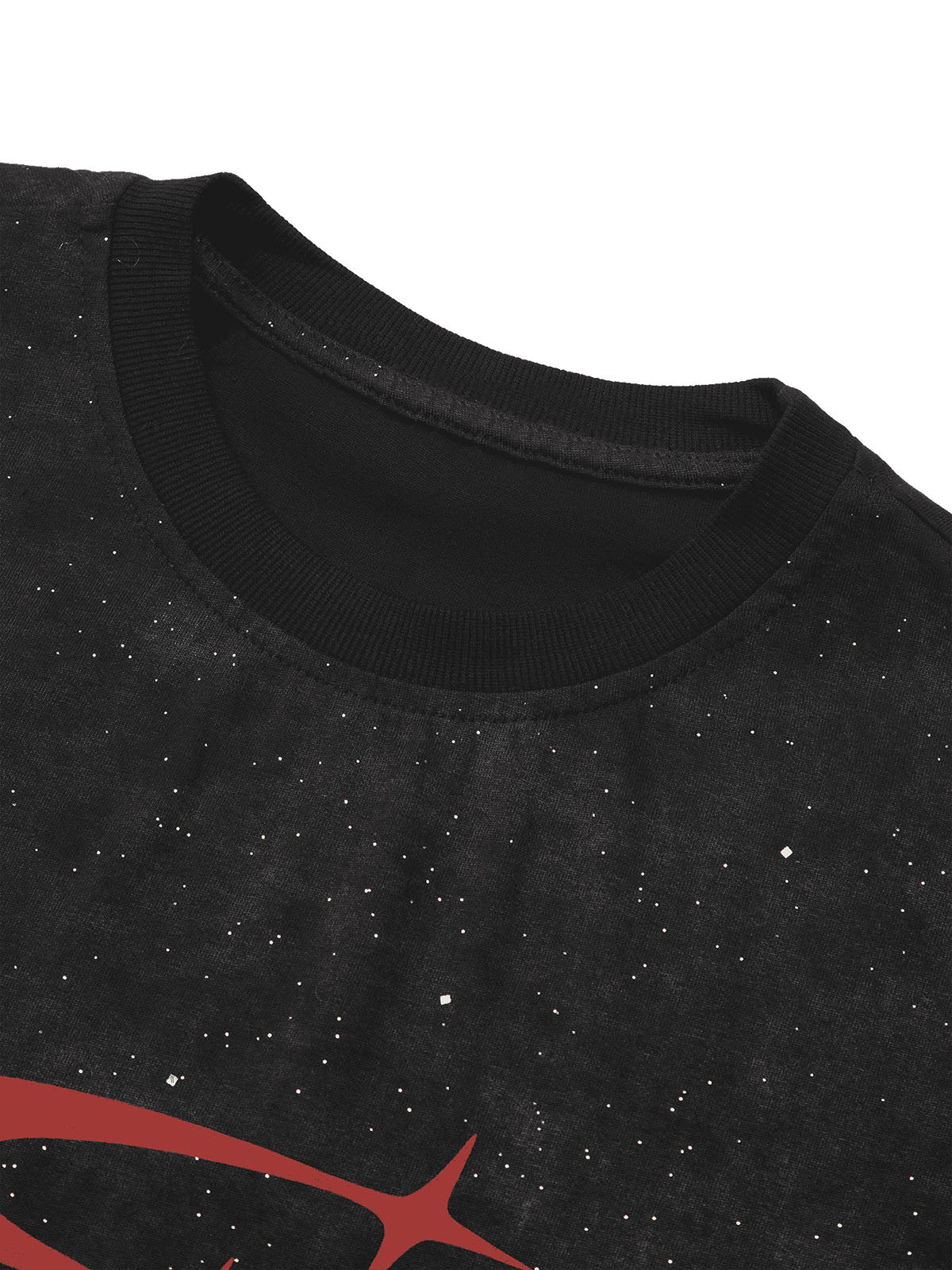 Thesupermade Starry Sky Printed Street Rap T-Shirt