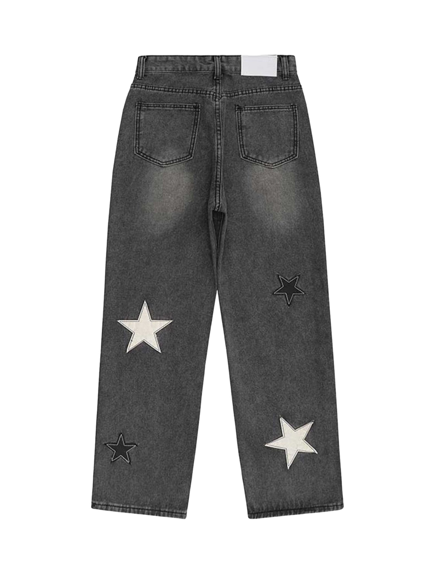 Thesupermade Star Patch Embroidery Jeans