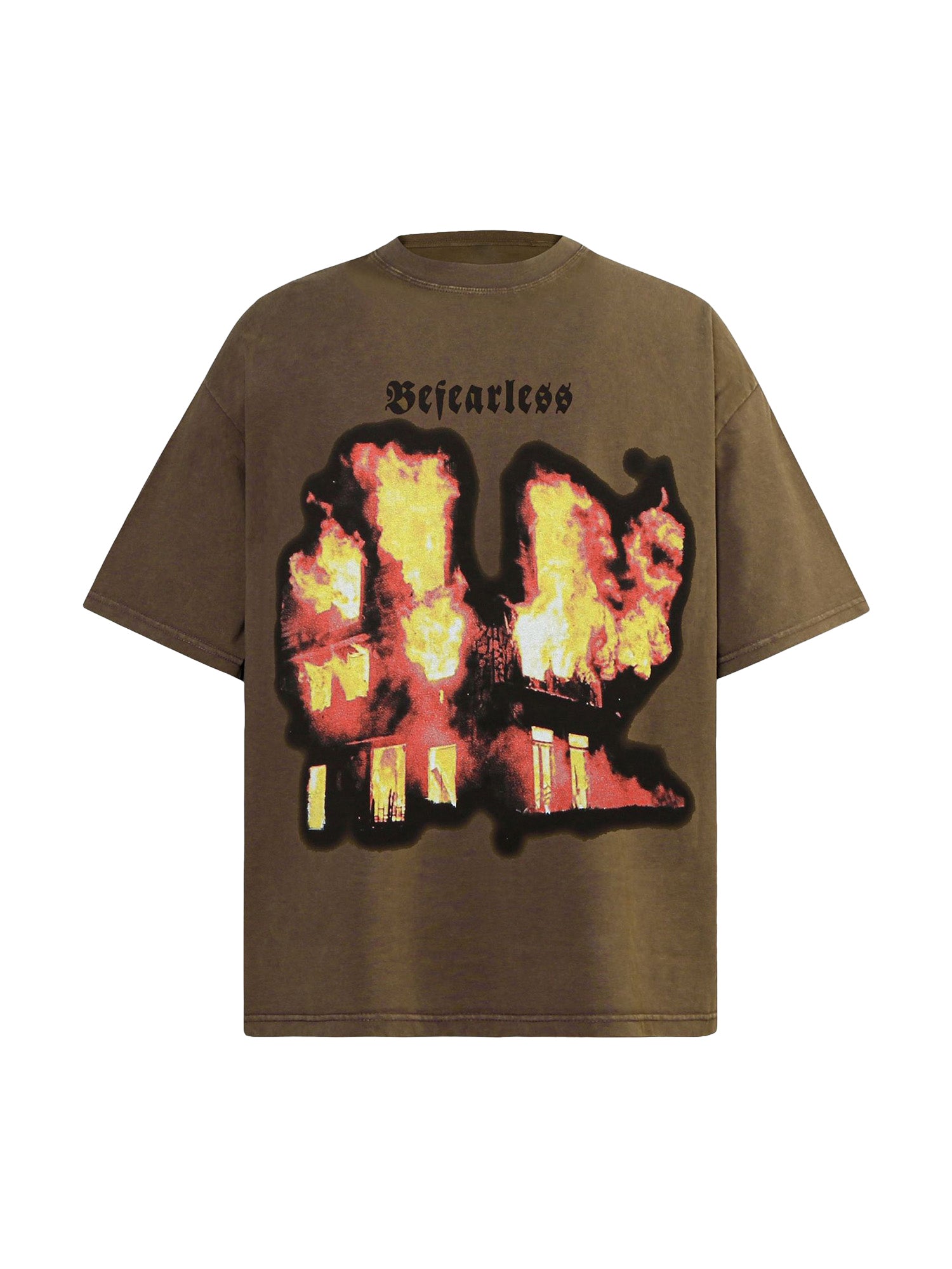 Thesupermade American High Street Burning Hip Hop T-shirt