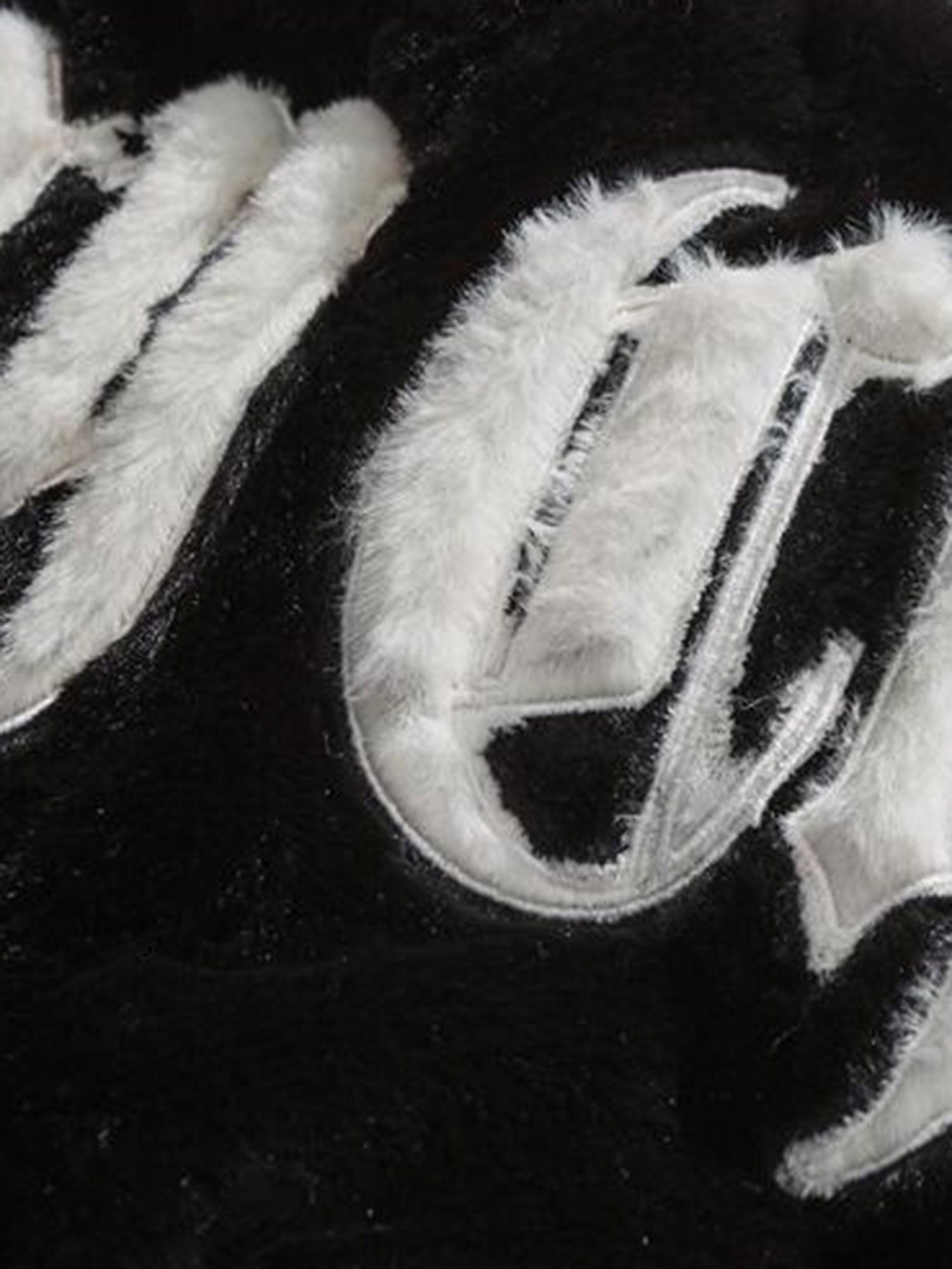 Thesupermade Street Letter Embroidered Fleece Jacket - 1838