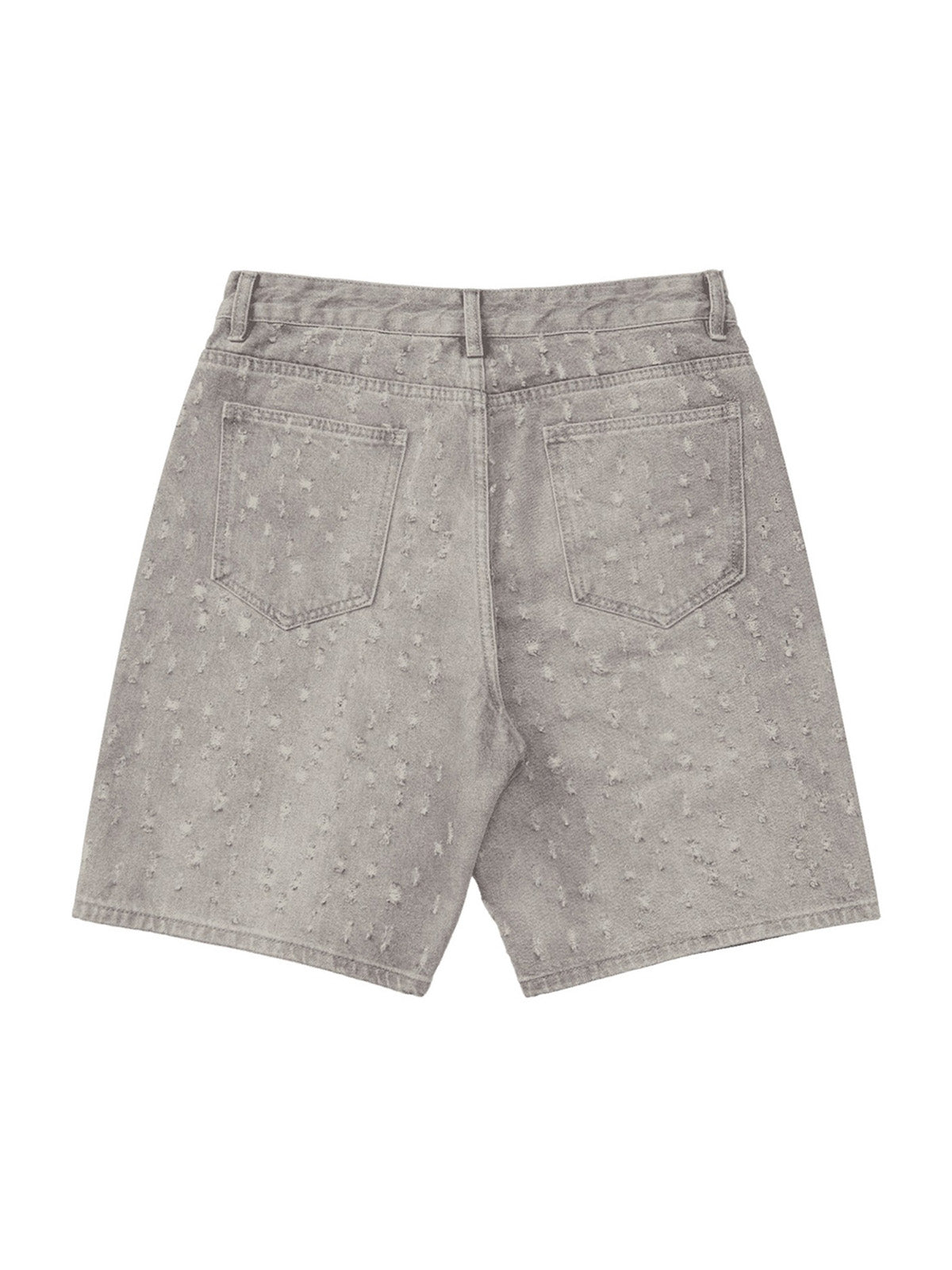 Thesupermade High Street Niche Design Ripped Denim Shorts