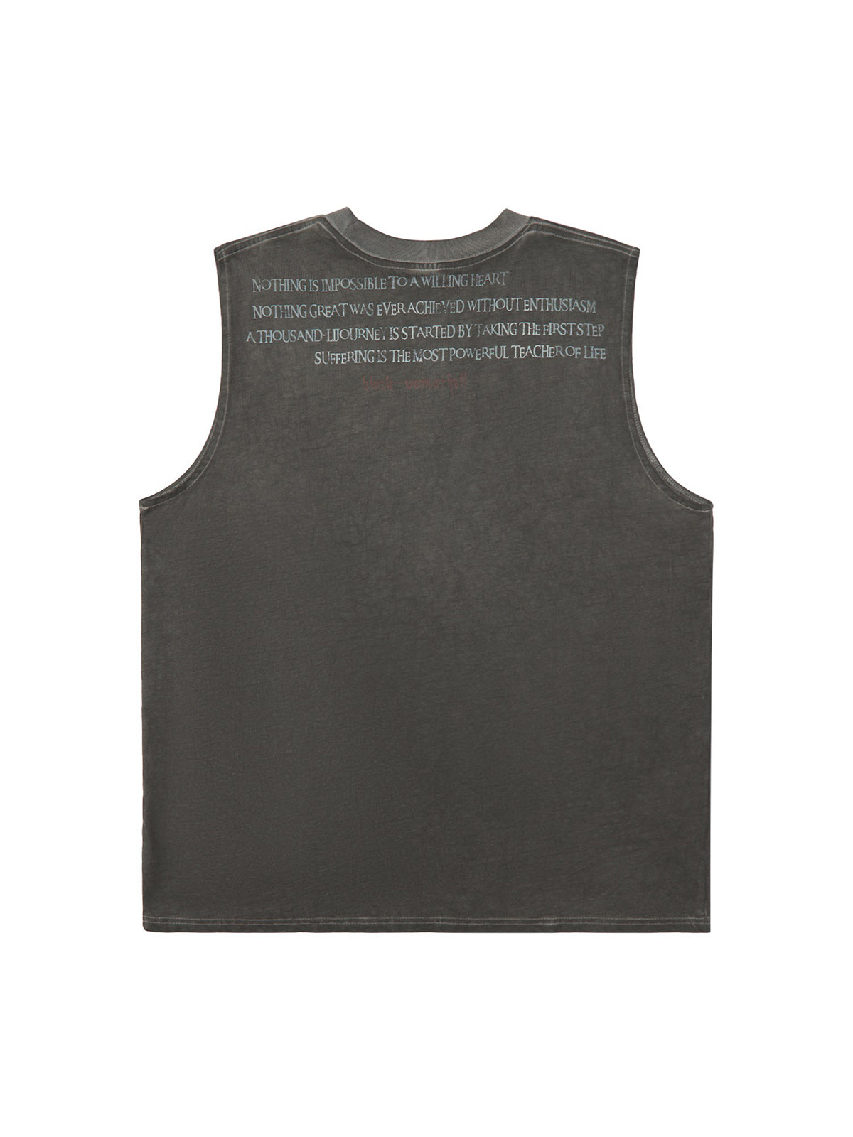 Thesupermade Heavy Worker Washed And Broken Retro Font VEST