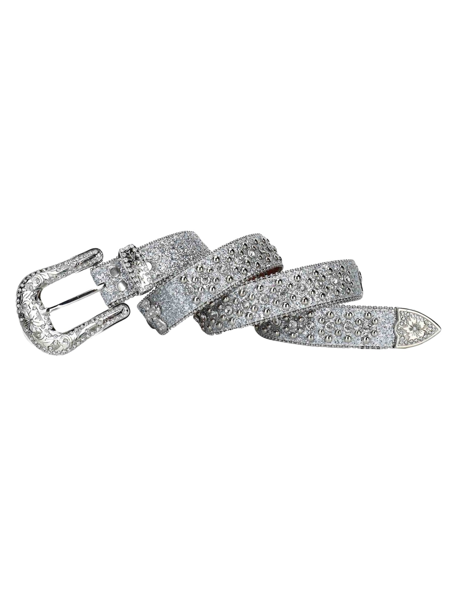 Thesupermade Studded Rhinestone Belt-1797