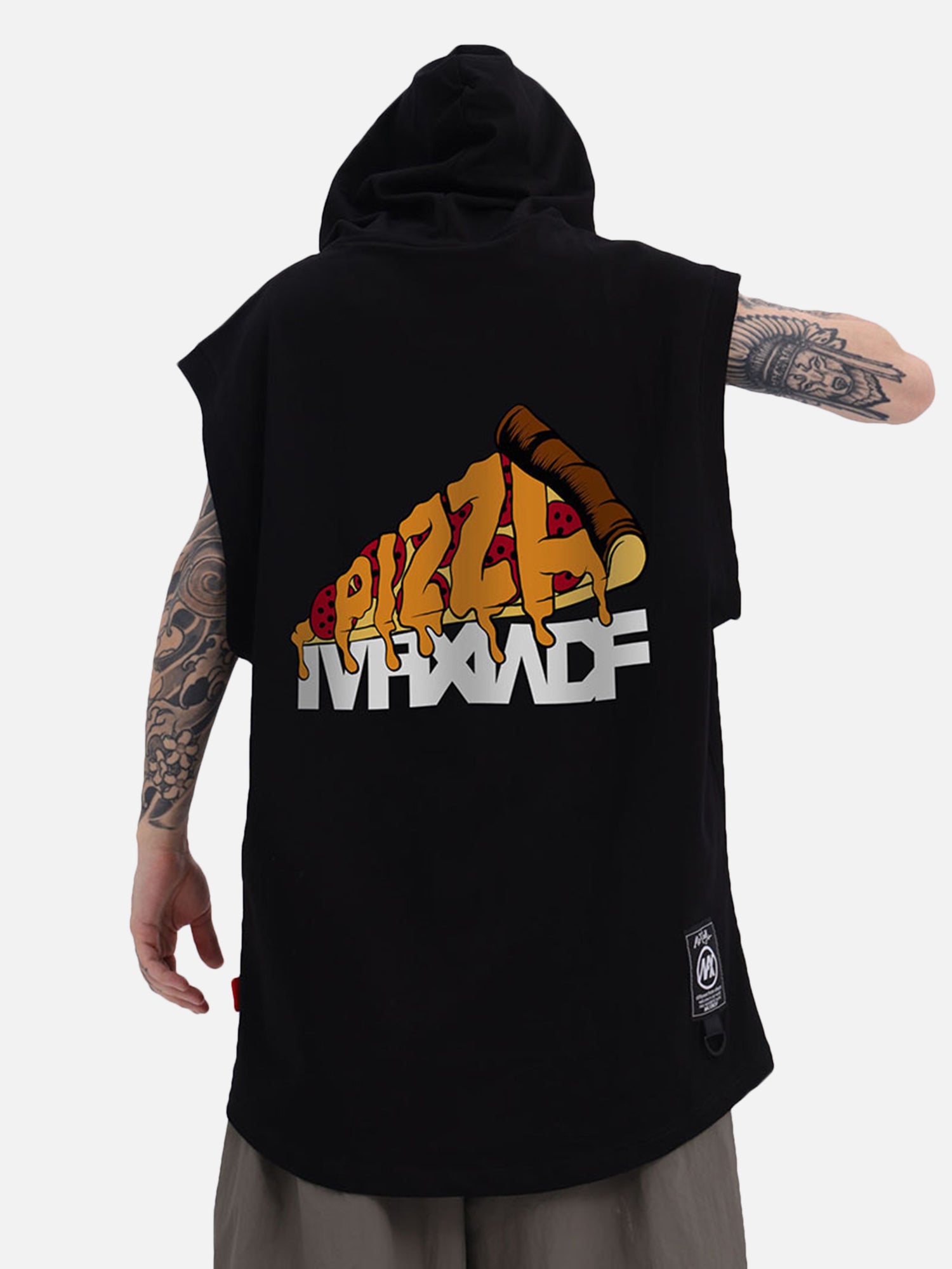 Thesupermade Hip-hop Cartoon Printed Hooded Vest