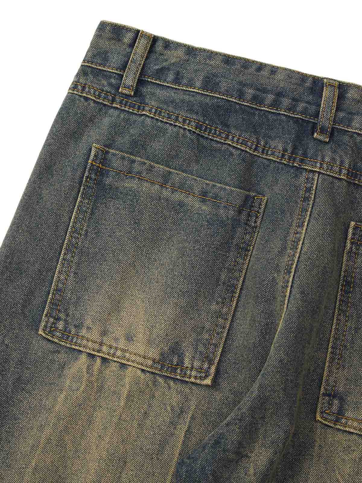 Thesupermade High Street Washed Distressed Jeans