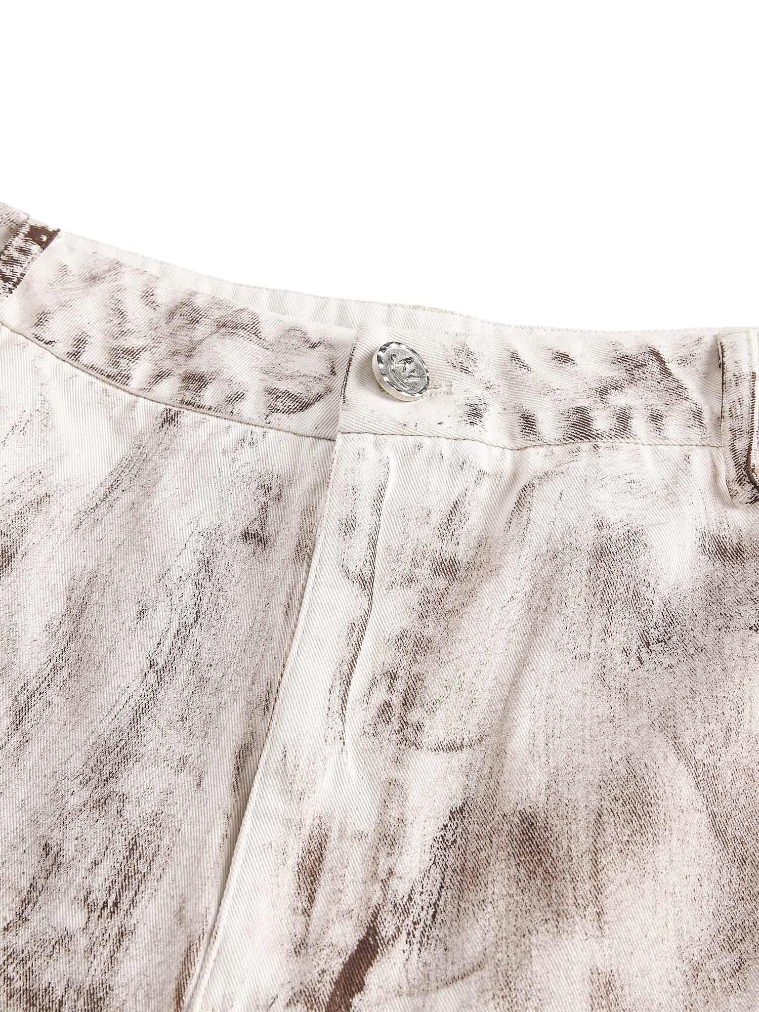 Thesupermade Wasteland Cement Old Style Hip-Hop Shorts