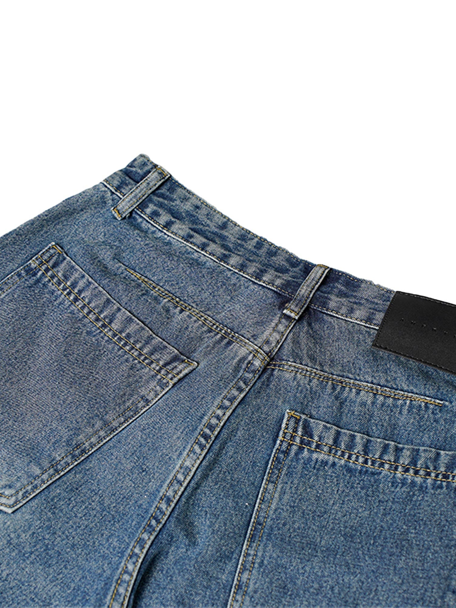 Thesupermade High Street Irregular Beard Denim Shorts