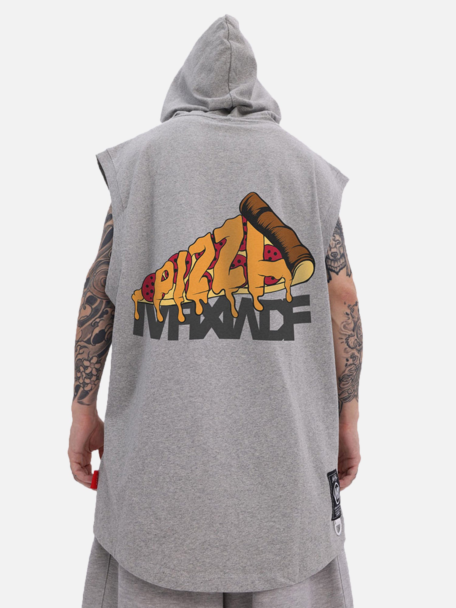 Thesupermade Hip-hop Cartoon Printed Hooded Vest