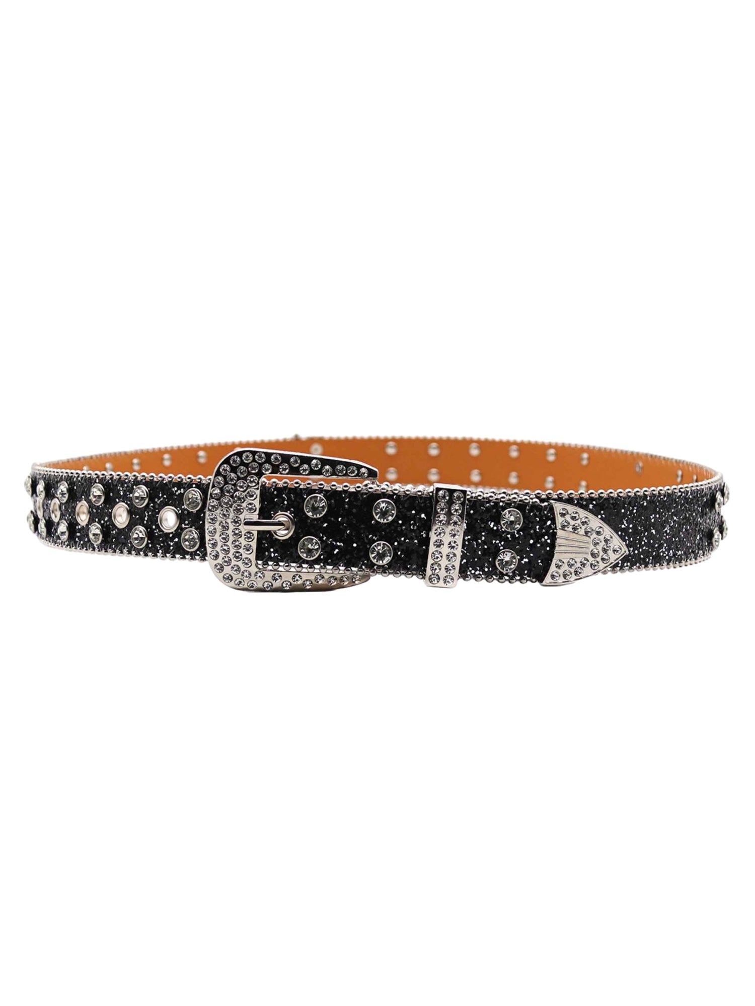 Thesupermade Rhinestone Skull Belt - 1668