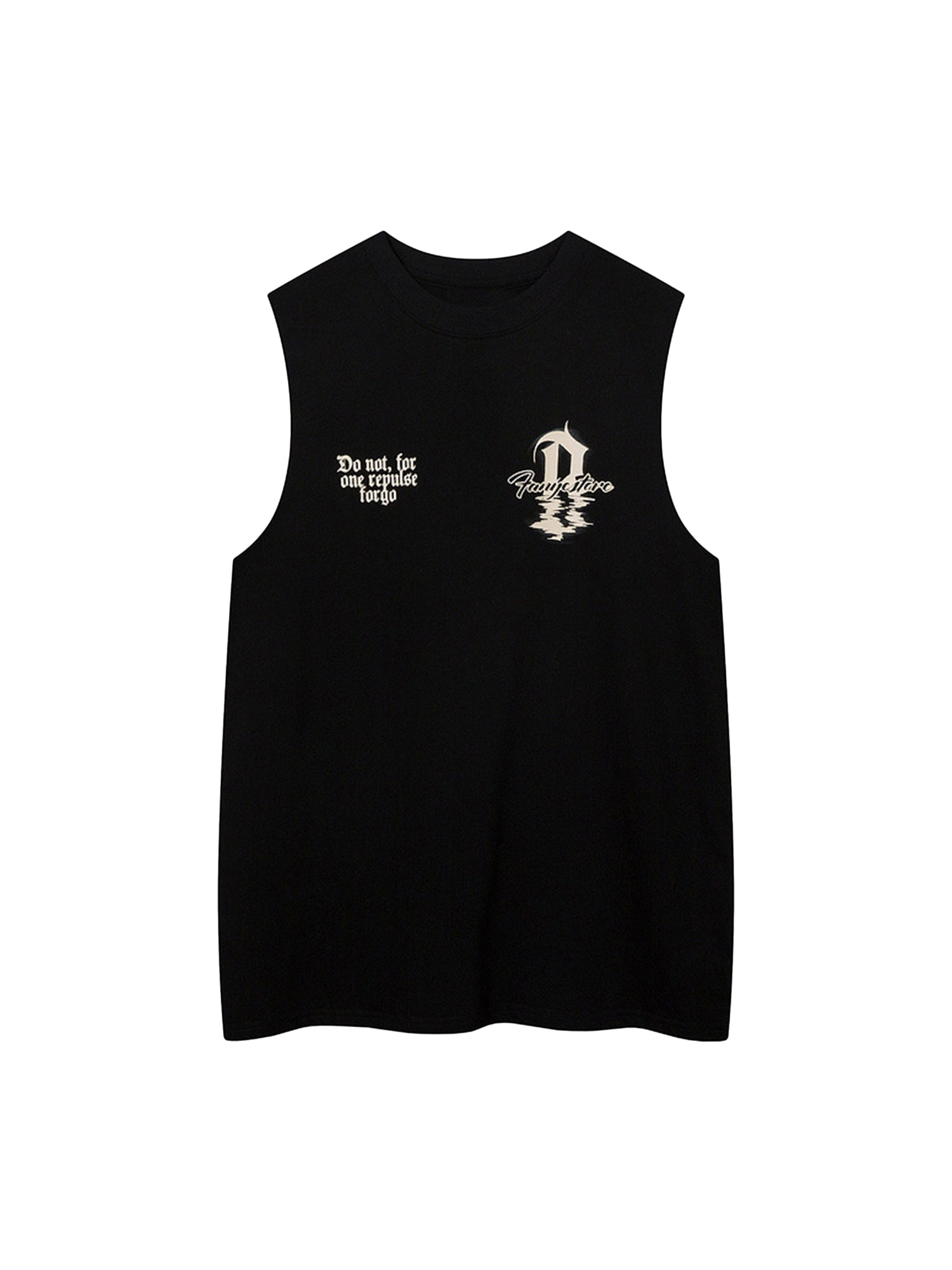 Thesupermade Retro Hip Hop Graffiti Lettering Tank Top