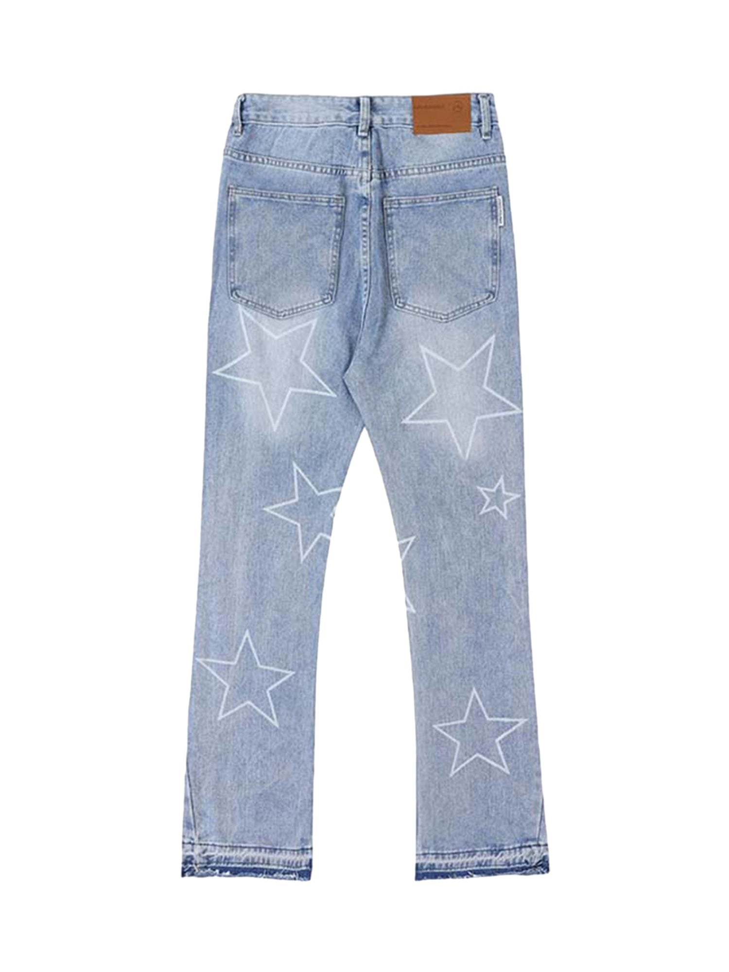 Thesupermade Star Print Ripped Jeans - 1741