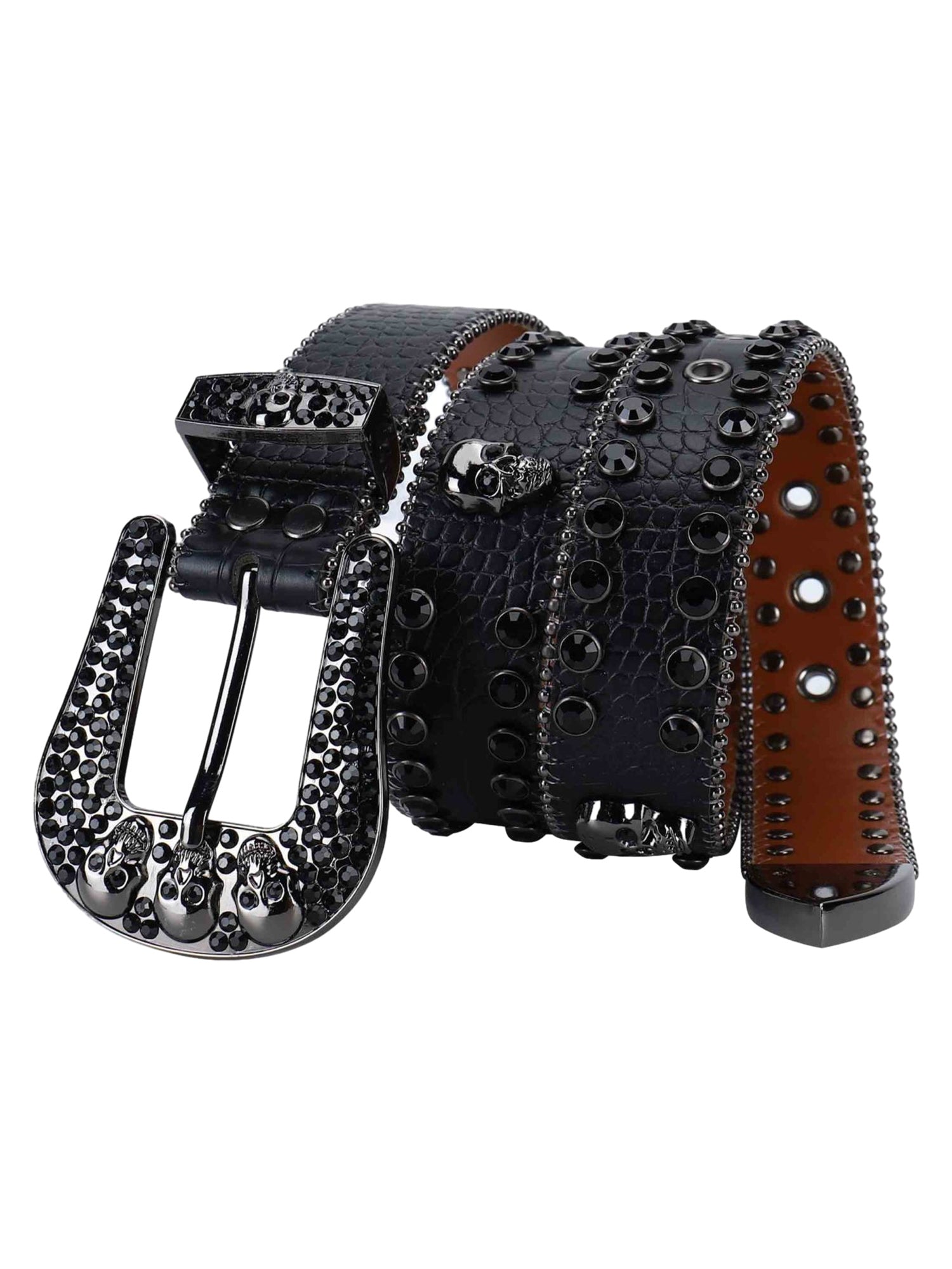 Thesupermade Hip Hop Rhinestone Belt - 1860