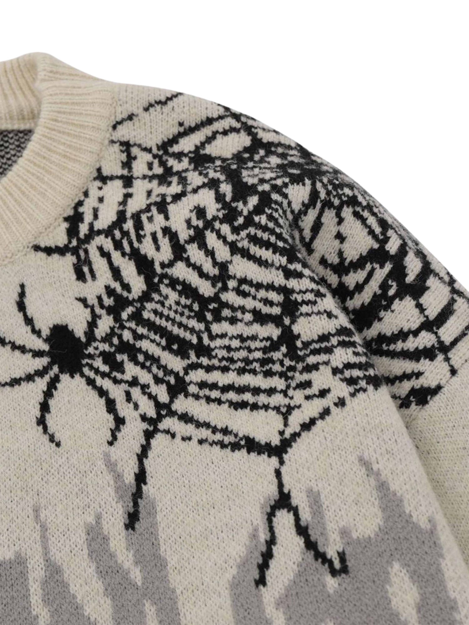 Thesupermade High Street Spider Web Jacquard Sweater - 1976