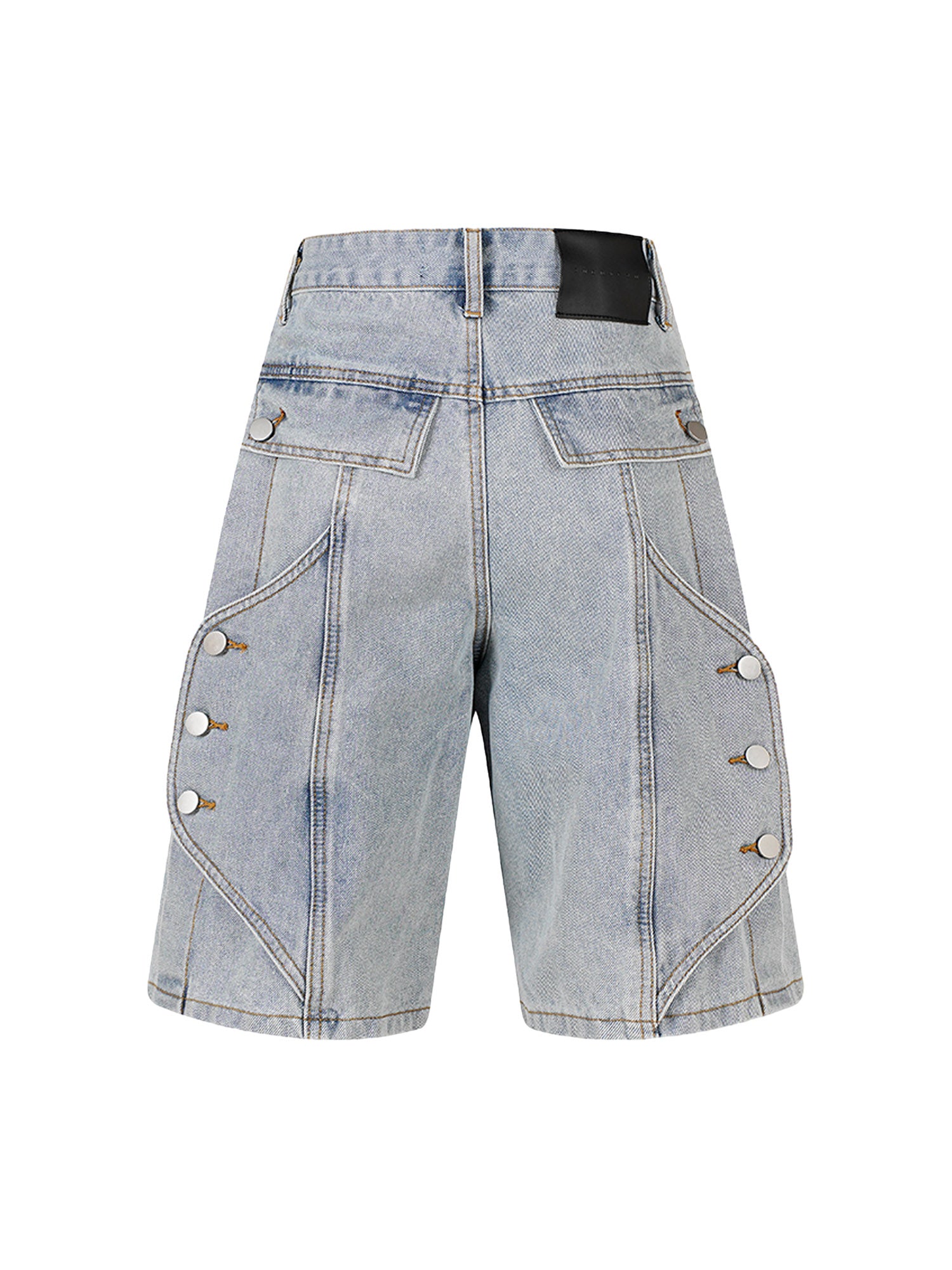 Thesupermade High Street Washed Distressed Denim Shorts