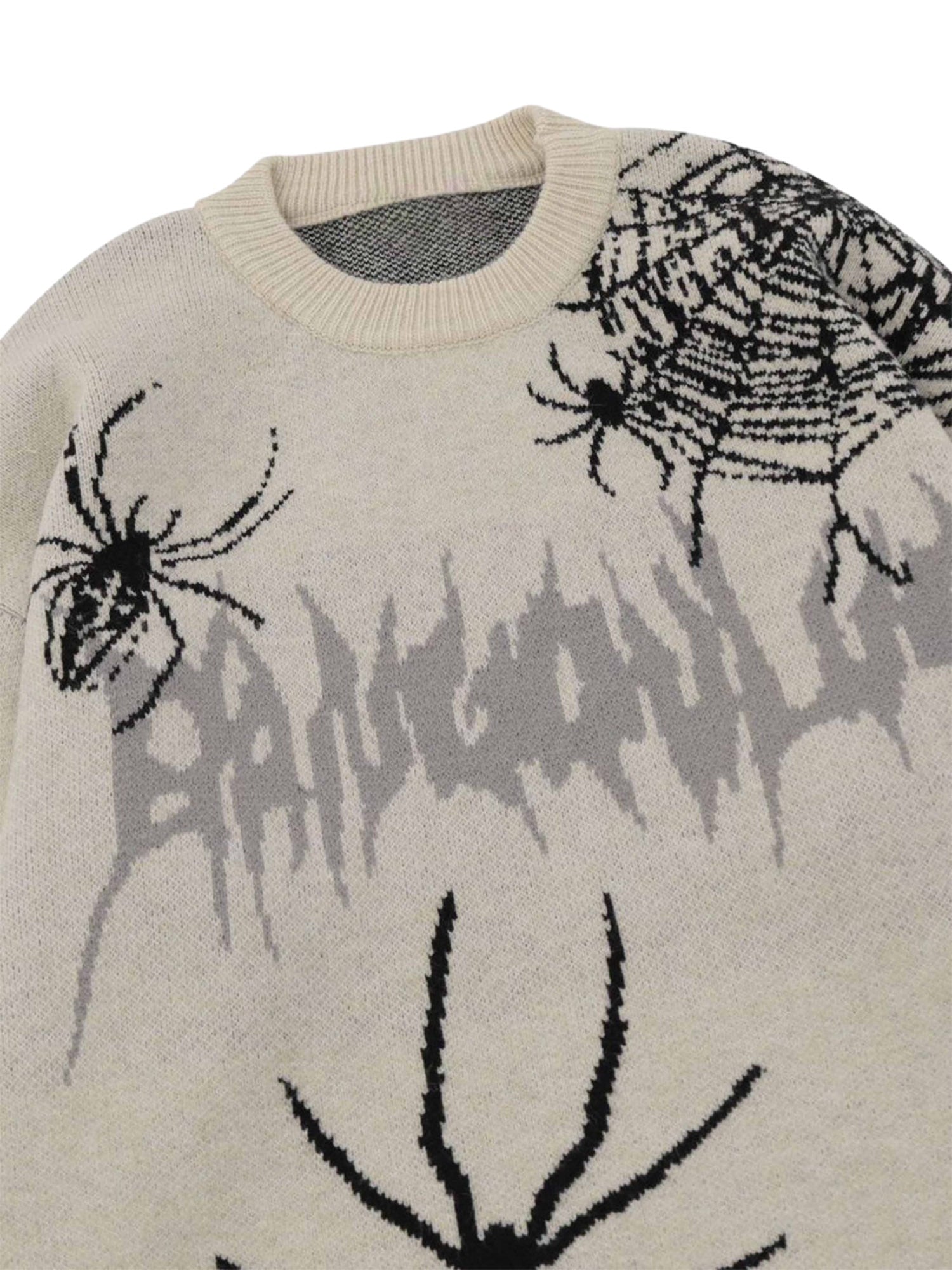 Thesupermade High Street Spider Web Jacquard Sweater - 1976