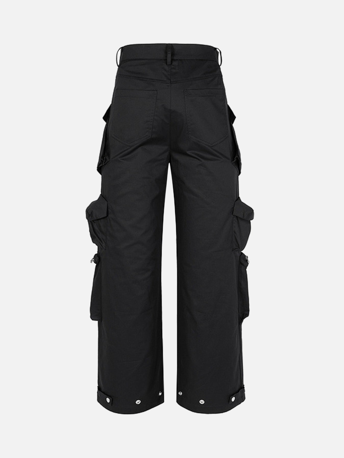 Thesupermade Multi-Pocket Functional Casual Workwear Wide Leg Pants 